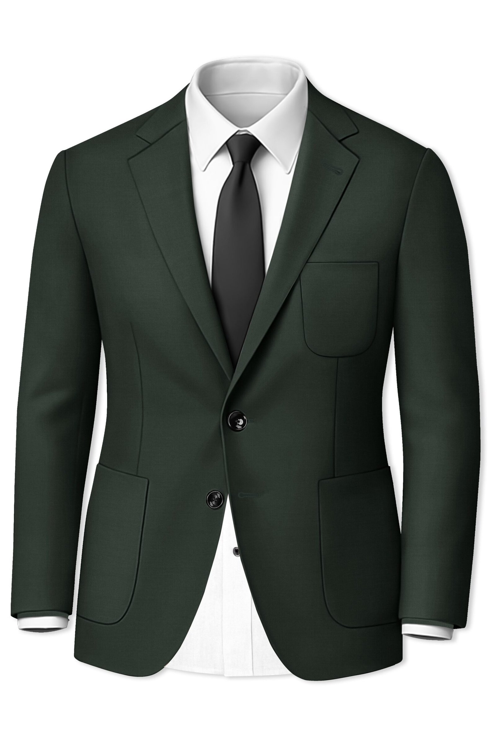 Virenza-Rangoon Green Solid Premium Cotton Single Breasted Sports Suit:圖片 10