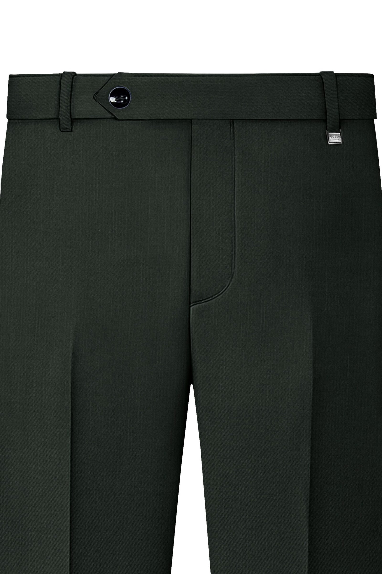 Virenza-Rangoon Green Solid Premium Cotton Single Breasted Sports Suit:圖片 12